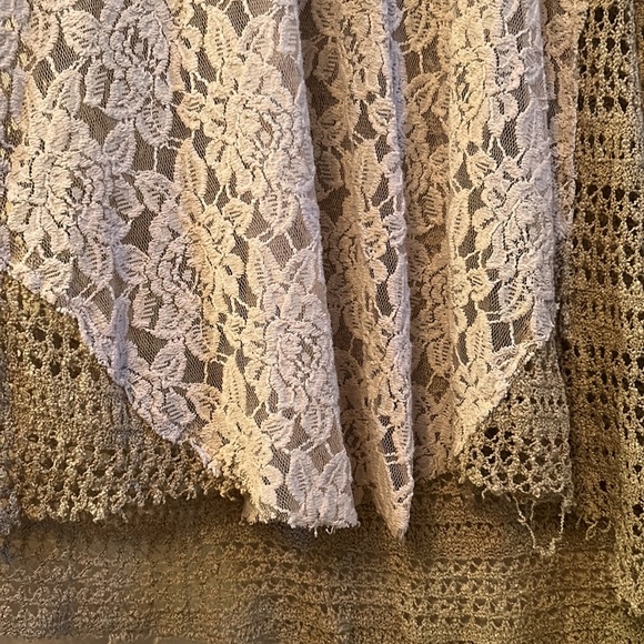 Upcycled crochet and lace gypsy boho free people maxi dress - Picture 10 of 14